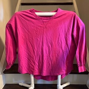 Crown & Ivy Cabana Deep Pink Top